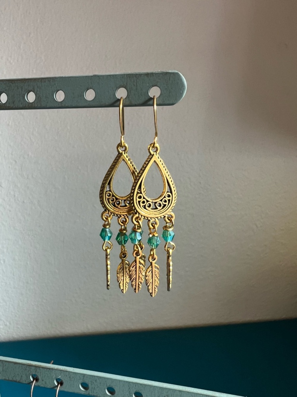 Chandelier earrings handmade